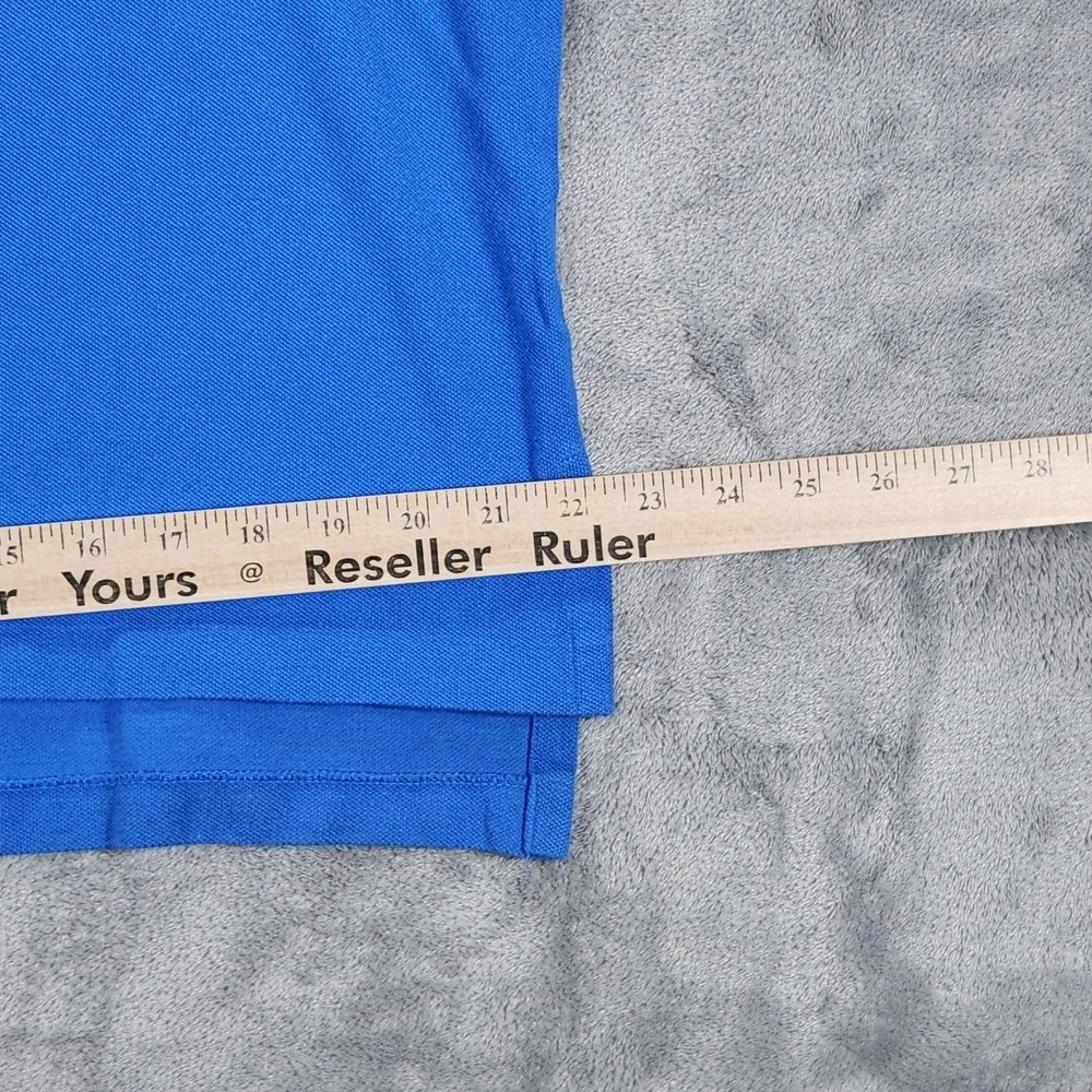 Polo Ralph Lauren Polo Shirt Mens Large Cyan Blue Mesh Cotton‎ Classic Fit Pony